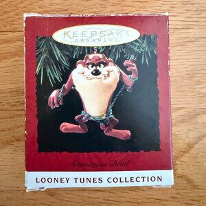 Vintage 1994 Tasmanian Devil Taz Hallmark Keepsake Ornament